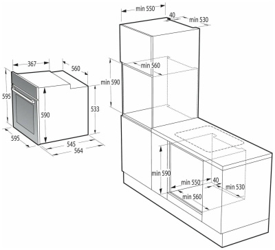 Электрический духовой шкаф Gorenje BO6712E02XK