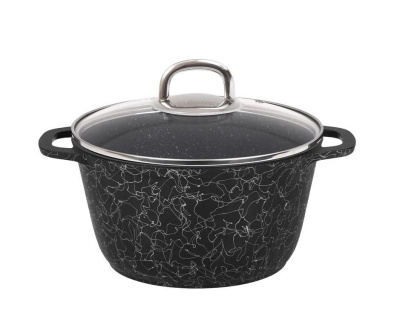 Кастрюля Kukmara Грация 3,5 л Черный/серебро кчс35а