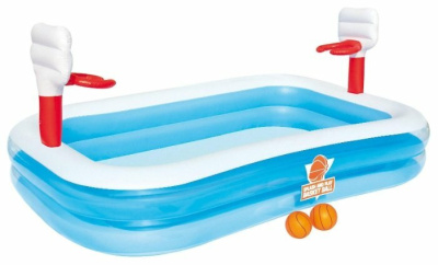 Бассейн надувной Bestway 54122 "Баскетбол"(254х168х102см, 636л.)