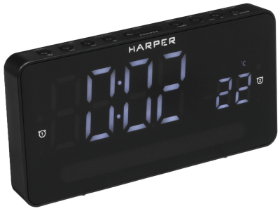 Радиочасы Harper HCLK-5030 white led