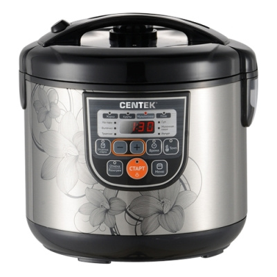 Мультиварка CENTEK CT-1498 Ceramic (чёрный, сталь)