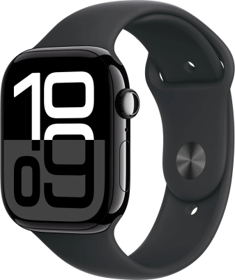 Умные часы Apple Watch Series 10 A2999 46мм Sport Band черный M/L (MWWQ3LW/A)