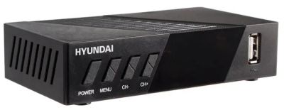 Ресивер DVB-T2 Hyundai H-DVB420 черный