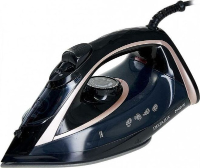 Утюг Delta lux DE-3001 черный с бронзовым