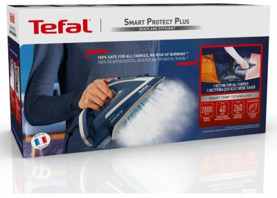 Утюг Tefal FV6872E0 синий/серебряный