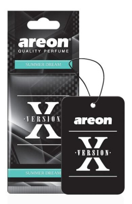 Ароматизатор для а/м Areon X-VERSION BLACK - Summer Dreams/Чёрный - Летняя мечта (Саммер дрим)