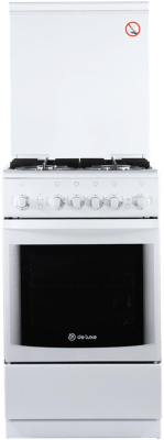 Плита газовая De Luxe 506040.03г (кр.) ч/р
