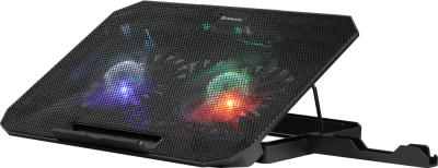 Теплоотводящая подставка Defender NS-510 15.6" Multicolor (USB) Black