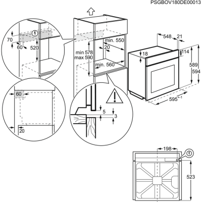 Электрический духовой шкаф Electrolux OEF5H50V