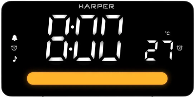 Радиочасы Harper HCLK-5030 white led