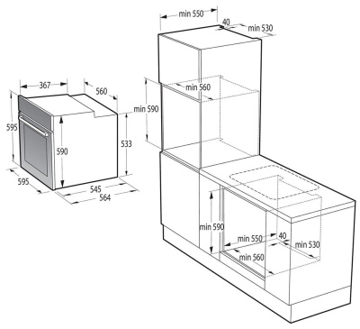 Электрический духовой шкаф Gorenje BO6717E03X