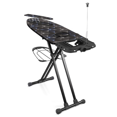 Гладильная доска Nika Валенсия 1 Графичные цветы на черном НВ1/ЦЧ