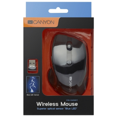 Мышь Canyon CNS-CMSW01B Black USB