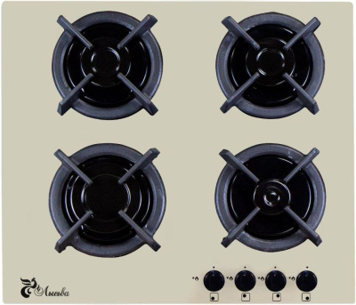 Газовая варочная поверхность Лысьва GR0460G00 (ПГВ 43 К) кремовый