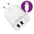 Зарядное устройство Krutoff group  CH-07C 2xUSB, 2.4A + кабель USB Type-C (white)