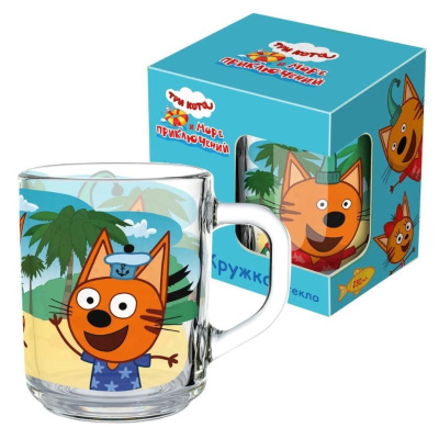 Кружка Три кота Море приключений подарочная упаковка 230 мл 309616