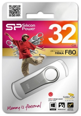 USB накопитель 16GB Silicon Power Firma F80 Silver