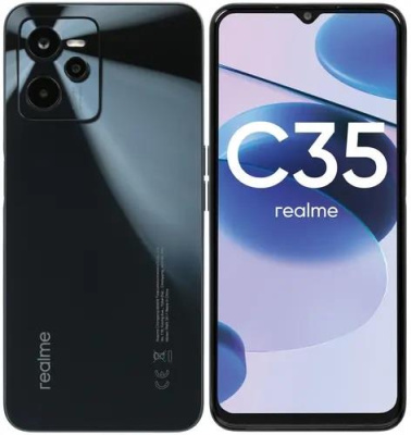 Смартфон Realme C35 4/128Gb Glowing Black