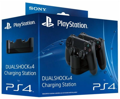 Зарядное устройство Sony DualShock 4 на два геймпада для PS4 (CUH-ZDC1/E)