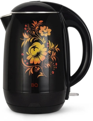 Чайник BQ KT1702P Черный-Цветы