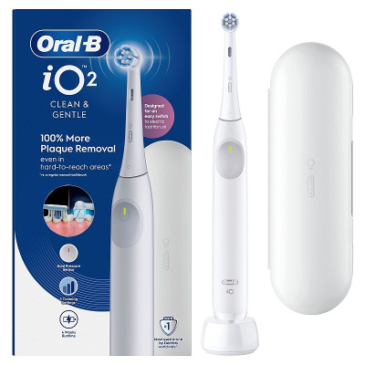 Электрическая зубная щетка Oral-B iOS2 WHITE белая с футляром тип 3770