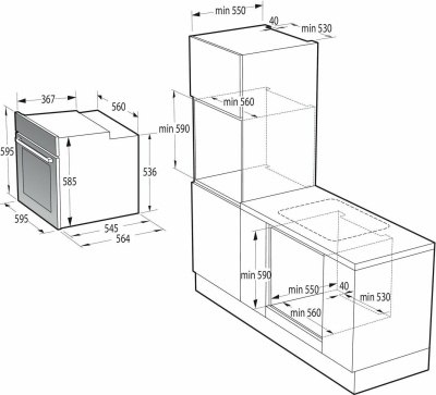 Электрический духовой шкаф Gorenje BOS67371SYW