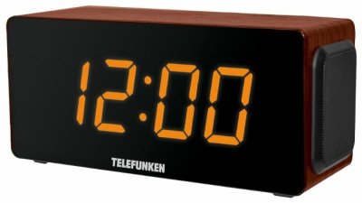 Радиобудильник TELEFUNKEN TF-1566U коричневое дерево