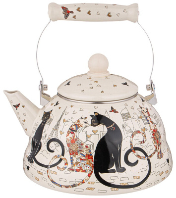 Чайник газовый Agness 934-392 "ПАРИЖСКИЕ КОТЫ" 3,0Л
