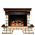 Каминокомплект: Портал Pietra темный дуб с очагом Royal Flame Jupiter FX N Black