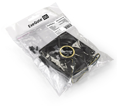 Кулер для корпуса Exegate E08025H4P-PWM Black 80mm 4pin Кулер для корпуса Exegate E08025H4P-PWM Black 80mm 4pin