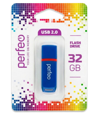 USB накопитель 32Gb USB2.0 Perfeo C11 Blue