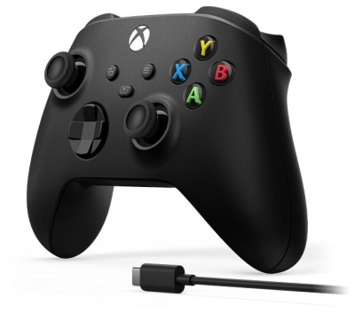 Беспроводной геймпад Microsoft Xbox Series Black + кабель USB Type-C