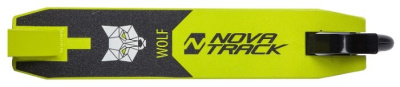 Самокат Novatrack Wolf 110P.WOLF.BGN9 черно-зеленый