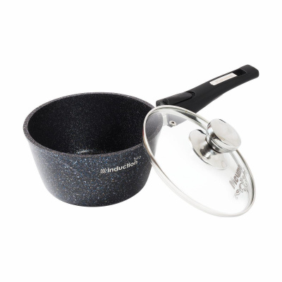 Ковш индукц. Мечта со съемн. ручк. и стекл. крышкой Гранит Star Induction Pro 1.7л 082803И