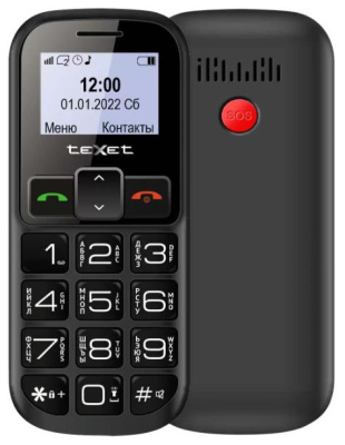 Мобильный телефон teXet TM-B322 черно-красный