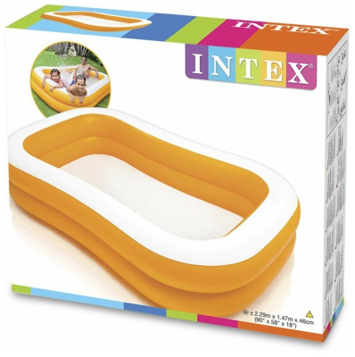 Бассейн надувной Intex 57181 Swim Center Family Mandarin (229x147x46см)
