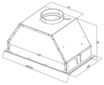 Вытяжка Kuppersberg INTRO 70 Black