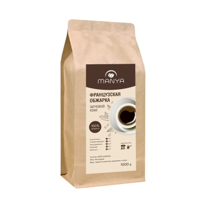 Кофе в зернах Manya Французская обжарка (100% Арабика) 1 кг