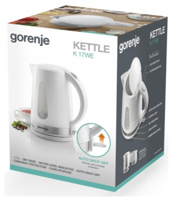 Чайник Gorenje K17WE белый