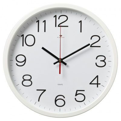 Часы настенные Рубин Классика d-30см белый 3027-121W