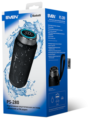 Портативная акустика SVEN PS-280 черный