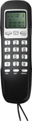 Телефон проводной Ritmix RT-010 черный
