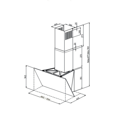 Вытяжка Monsher Amiens 50 Noir