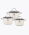 Набор кастрюль Rashel 6 предметов 2,6л, 3,6л, 4,7л R-20304в