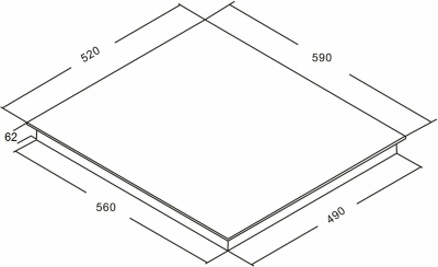 Индукционная варочная поверхность AKPO PIA 6094012CC BL