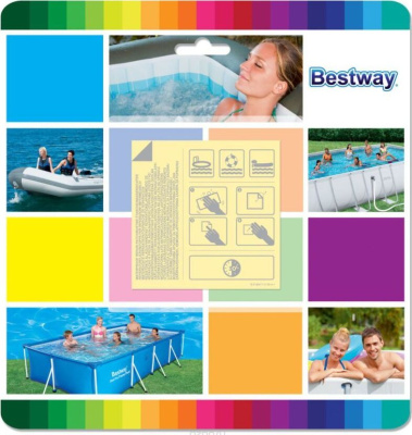 Ремкомплект Bestway 62091 (6.5х6.5см, самоклеящиеся заплатки, 6 шт)