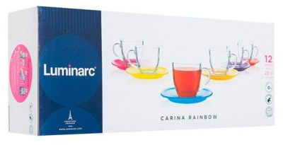 Чайный набор Luminarc Carine Rainbow N4217 220мл., 6 персон