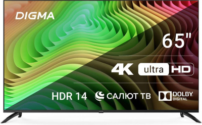 Телевизор Digma DM-LED65UBB40 черный