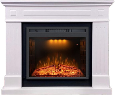Каминокомплект: Портал Thompson CRM V23 санд сноу с очагом Royal Flame Emerald 23RF