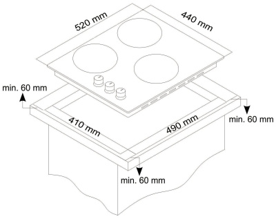 Газовая варочная поверхность Simfer H45V35M516